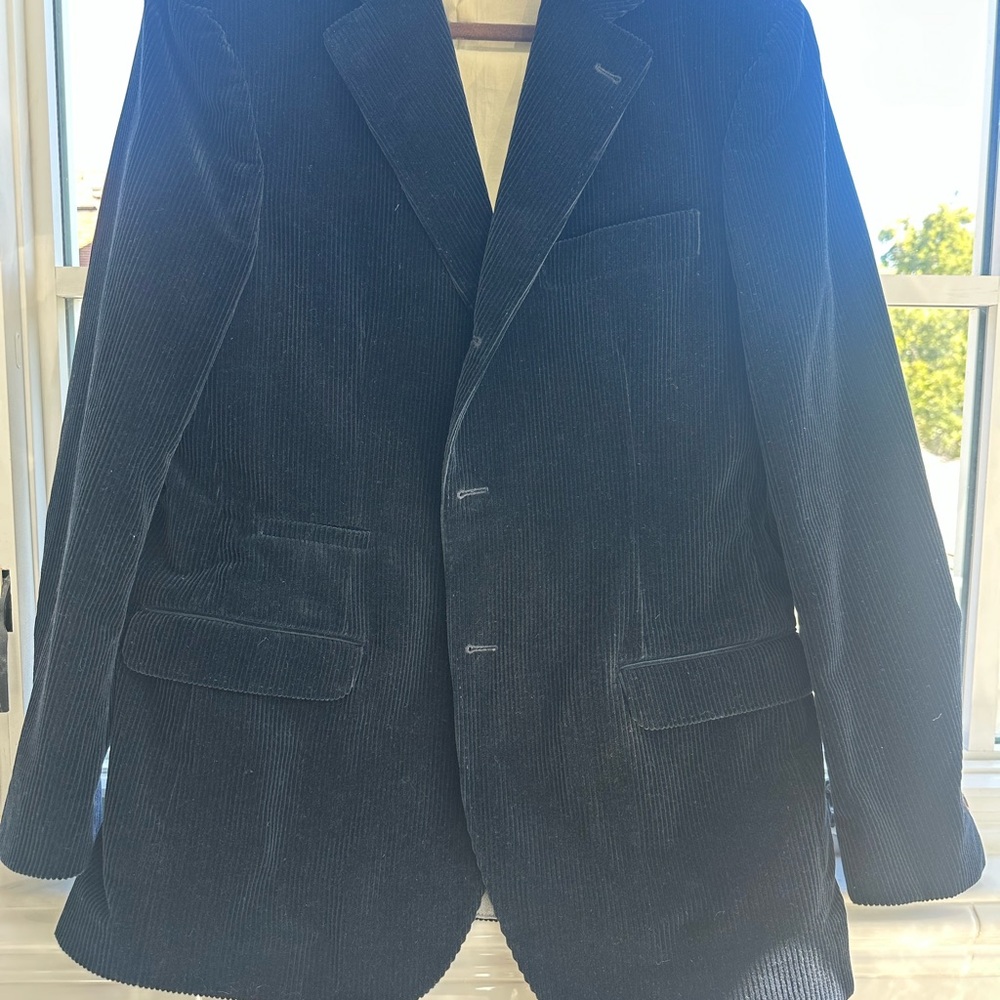 Brunello Cucinelli Dark Blue Corduroy Blazer